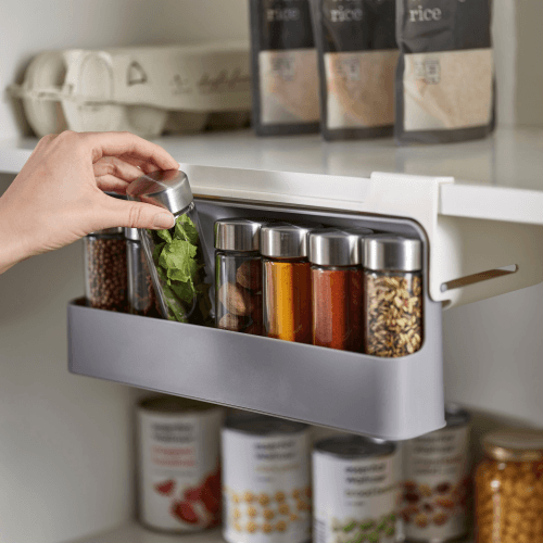 Image showing the CupboardStore Spice rack, Dark Grey/ Grey product.