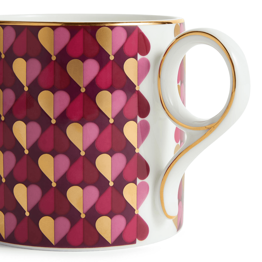 Love Set of 2 Mugs, Magenta