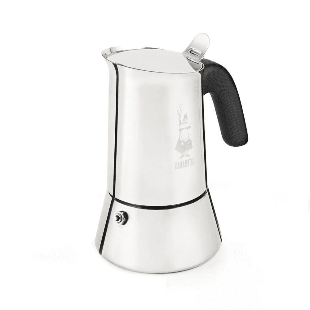 Venus Induction stainless steel stovetop coffee maker, Silver