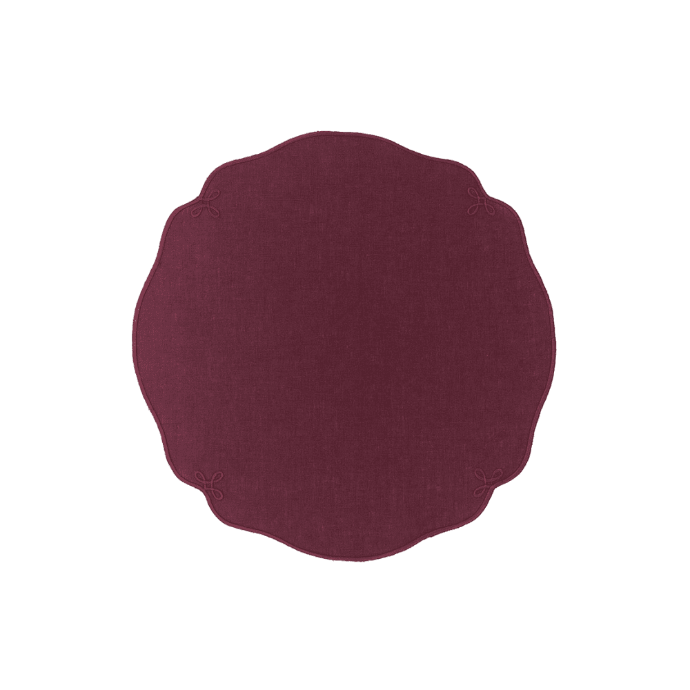 Martha Placemat, Burgundy