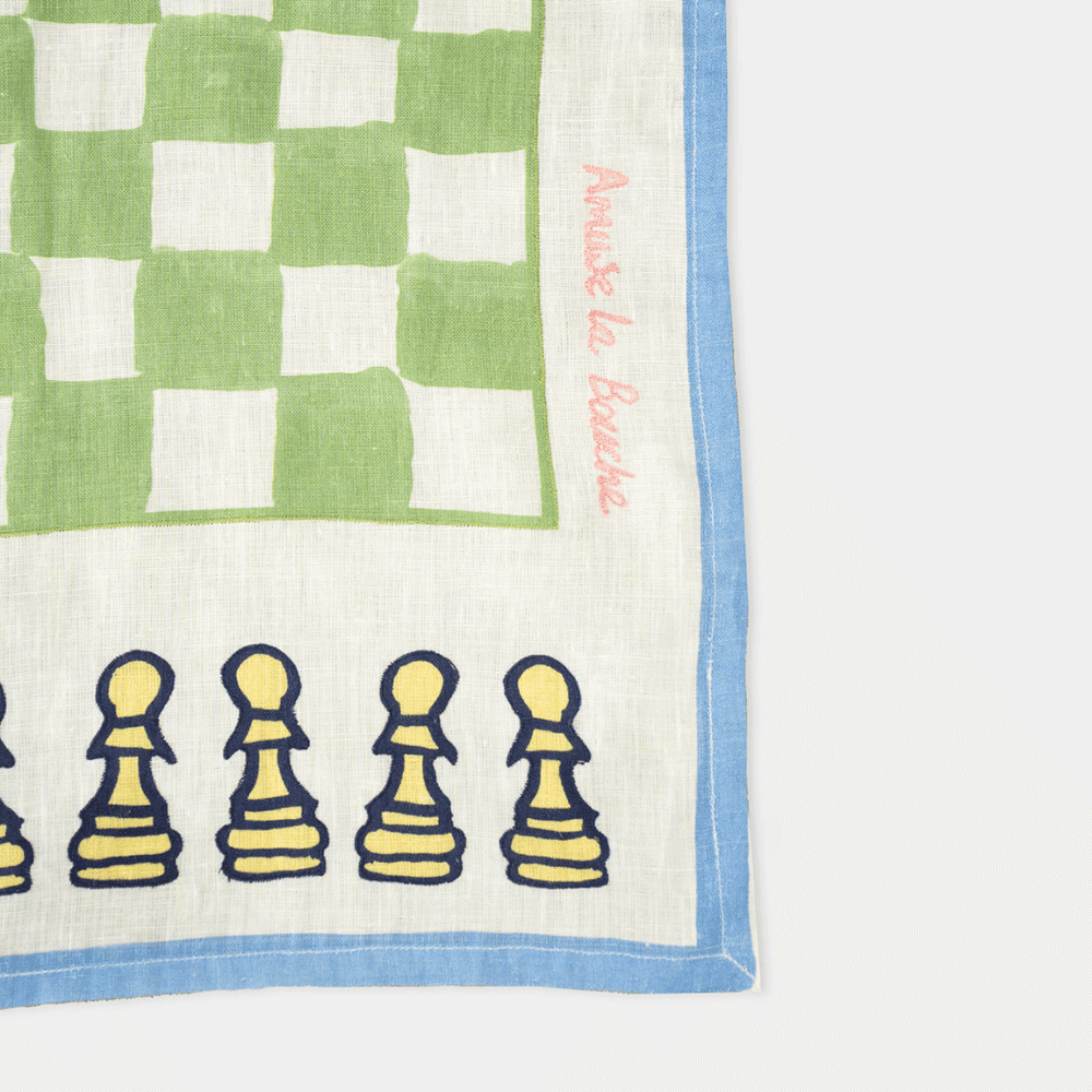 Tea Towel, Verde Chess