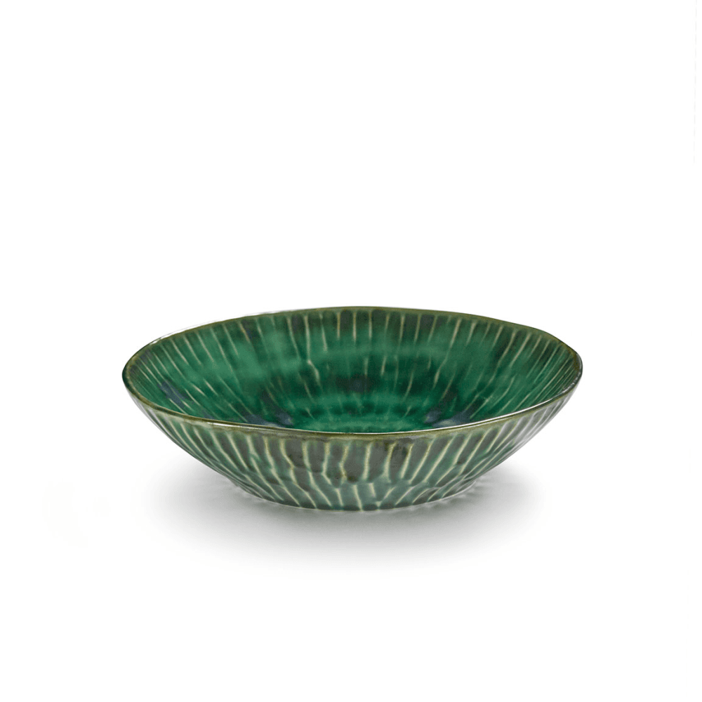 Verde Lanza by Pascale Naessen Set of 2 Pasta Plates, Green