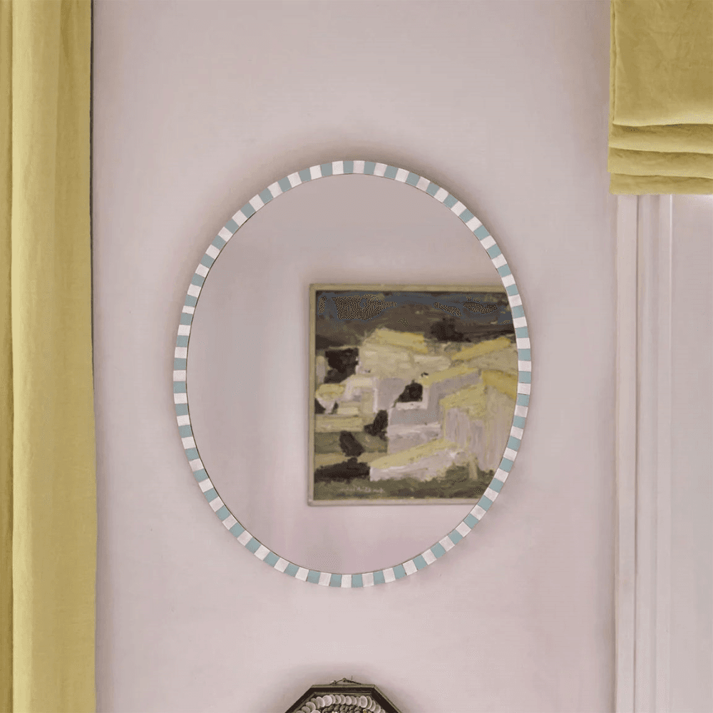 Oval Pearl Mirror