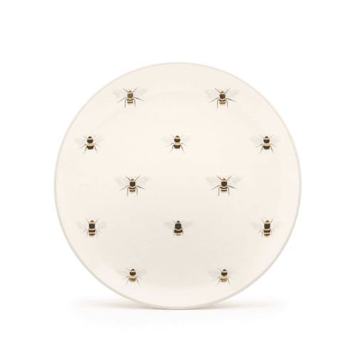 Image showing the Bees Side Plate, Natural product.