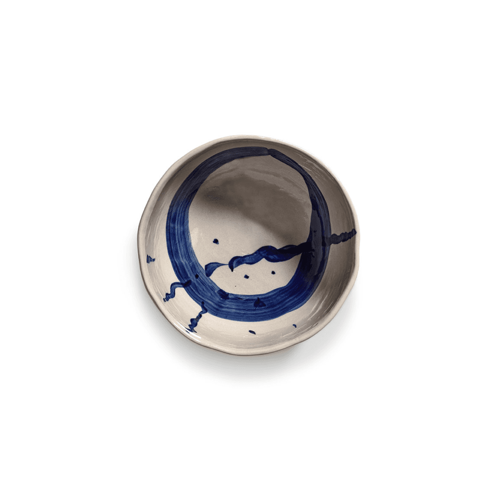 Sophia by Marie Michielssen Set of 2 Soup Bowls, Beige Blue