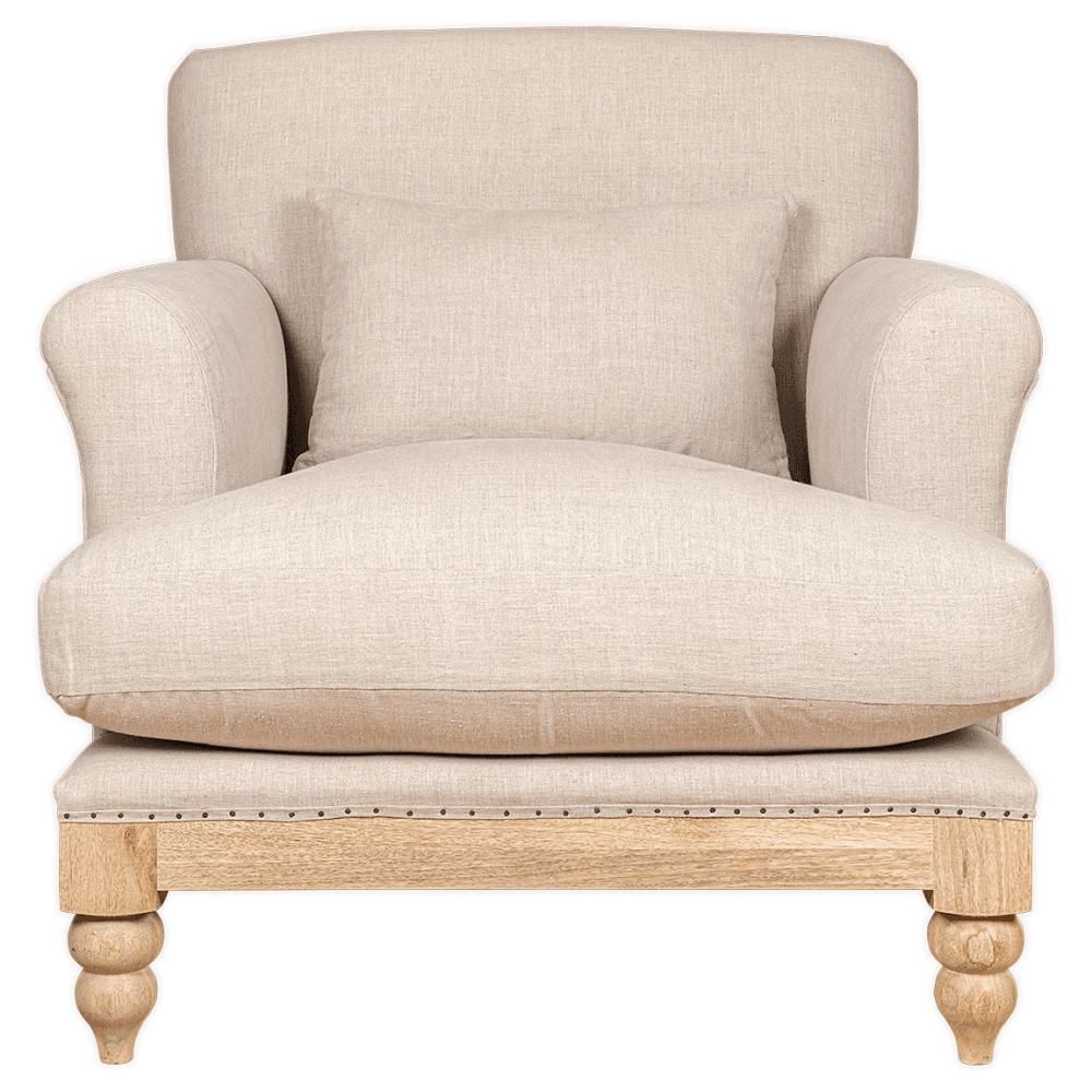 Kashi Kashi Linen Armchai, Natural