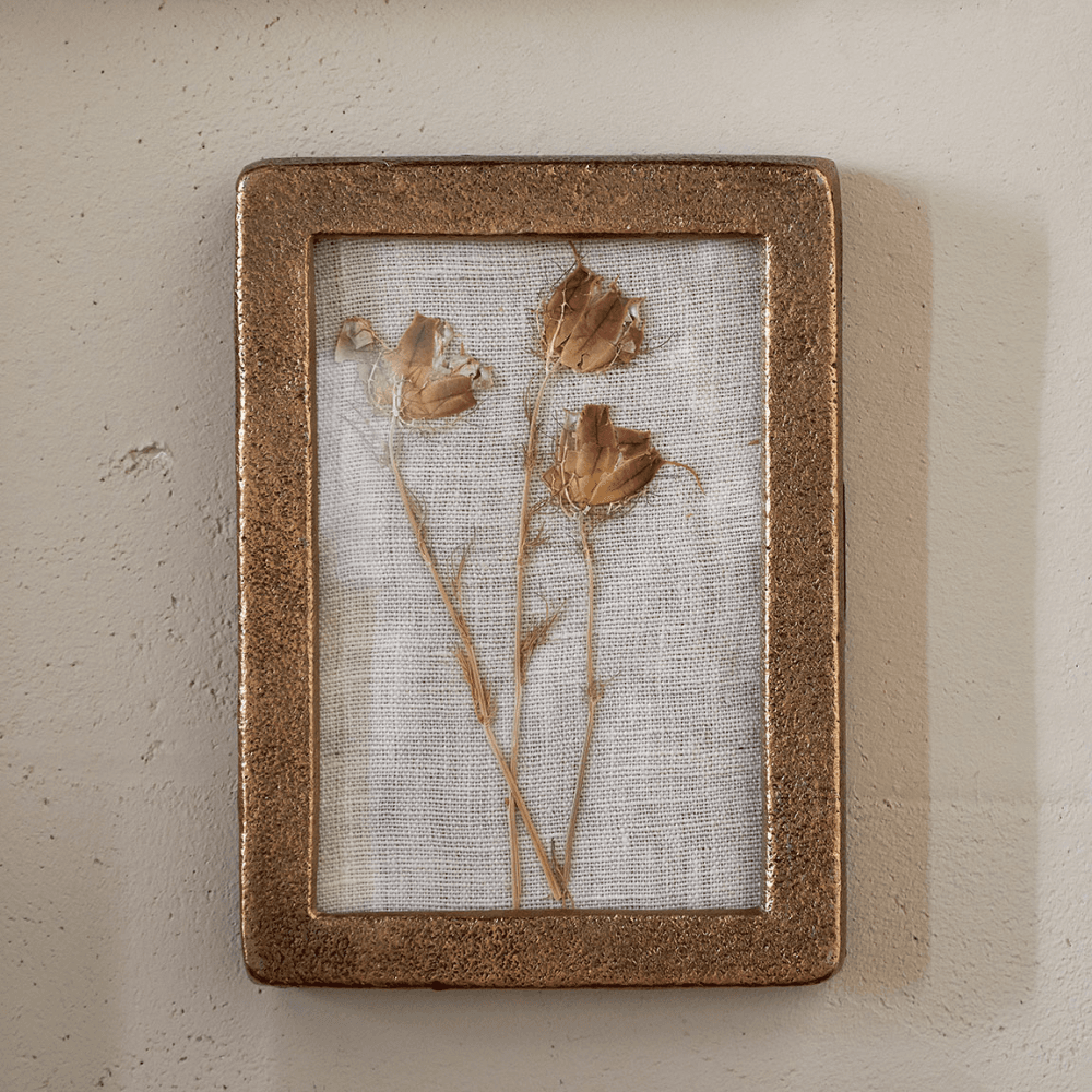Jahala Wall Hung Photo Frame, Antique Brass
