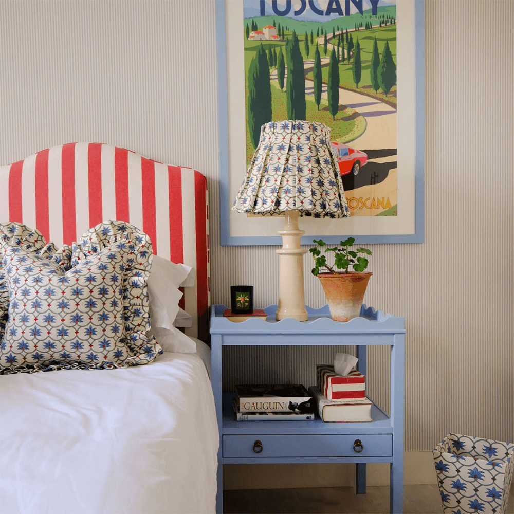 Palm Grove Linen Frilly Cushion