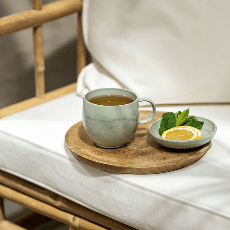 Perlemor Saucer Espresso Cup, Alga