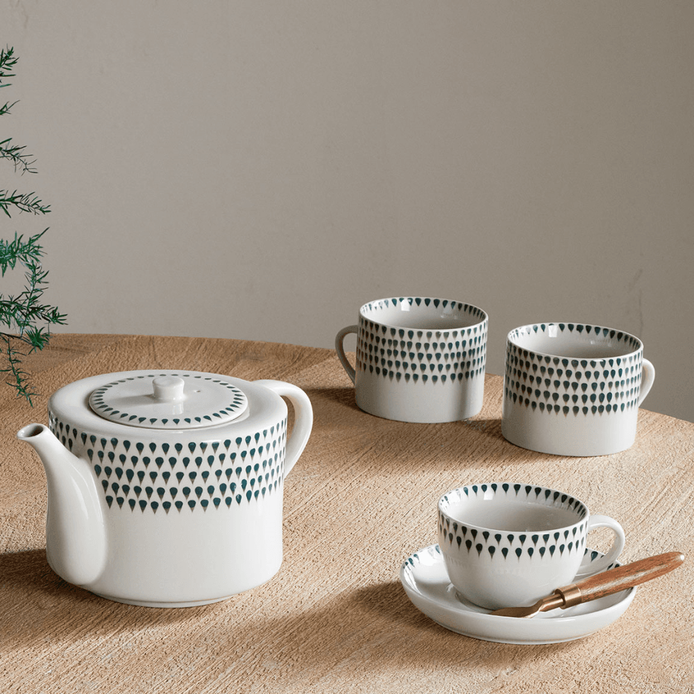 Juniper Drop Set of 2 Mugs, Green