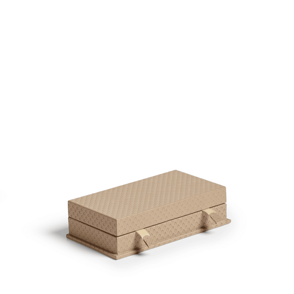 Emsworth Playing Card Holder with Ocellus Printed Stationery, Taupe