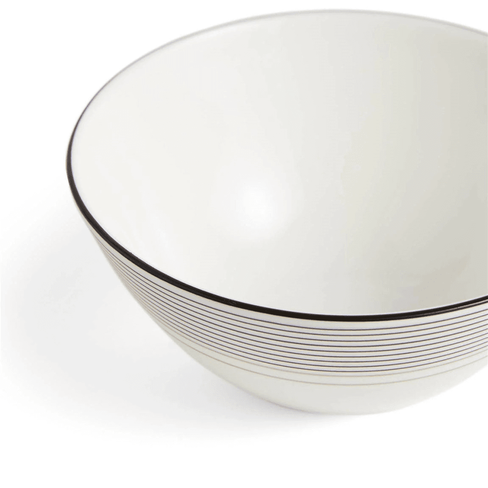 Luxe Graphite Bowl, Black & White