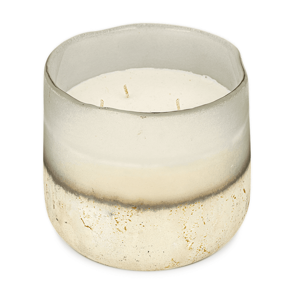 Sea Salt & Moss 3 Wick Scented Candle, Aged Smoke