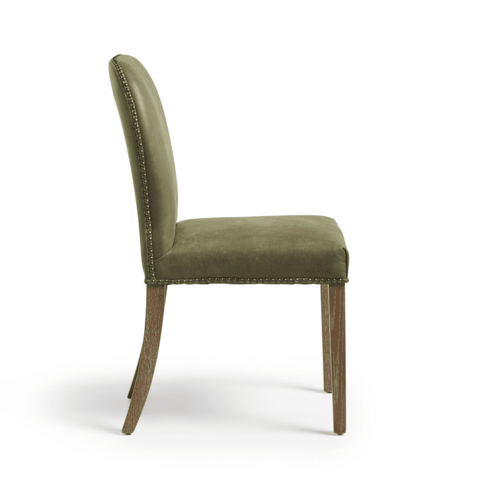 Stafford Leather Dining Chair, Spruce