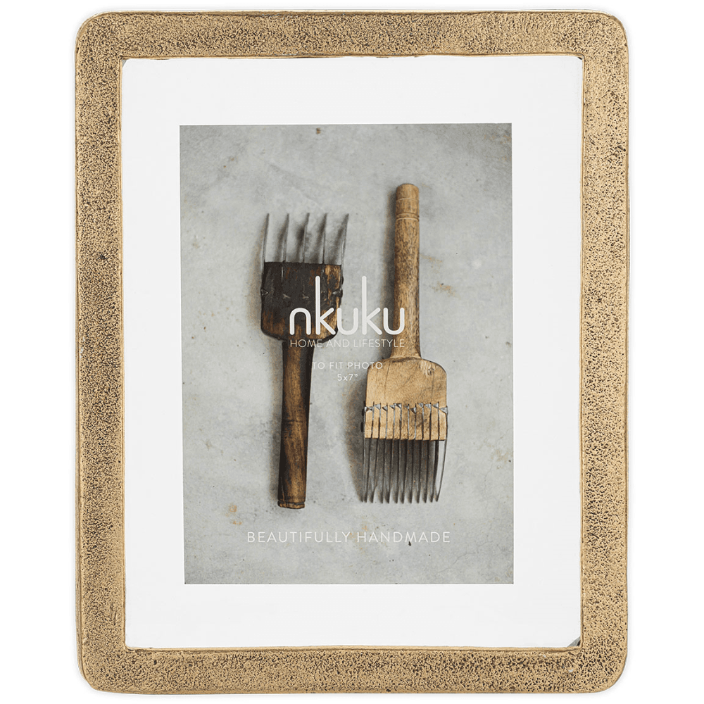 Jahala Wall Hung Photo Frame, Antique Brass