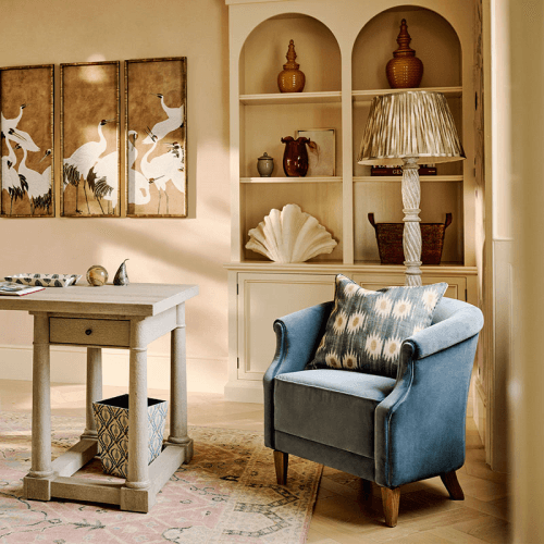 Image showing the Balneus Chair, Air Force Blue product.