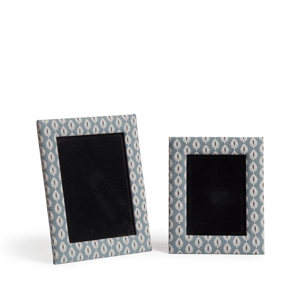 Ocellus Set of 2 Photo Frames, Grey Green