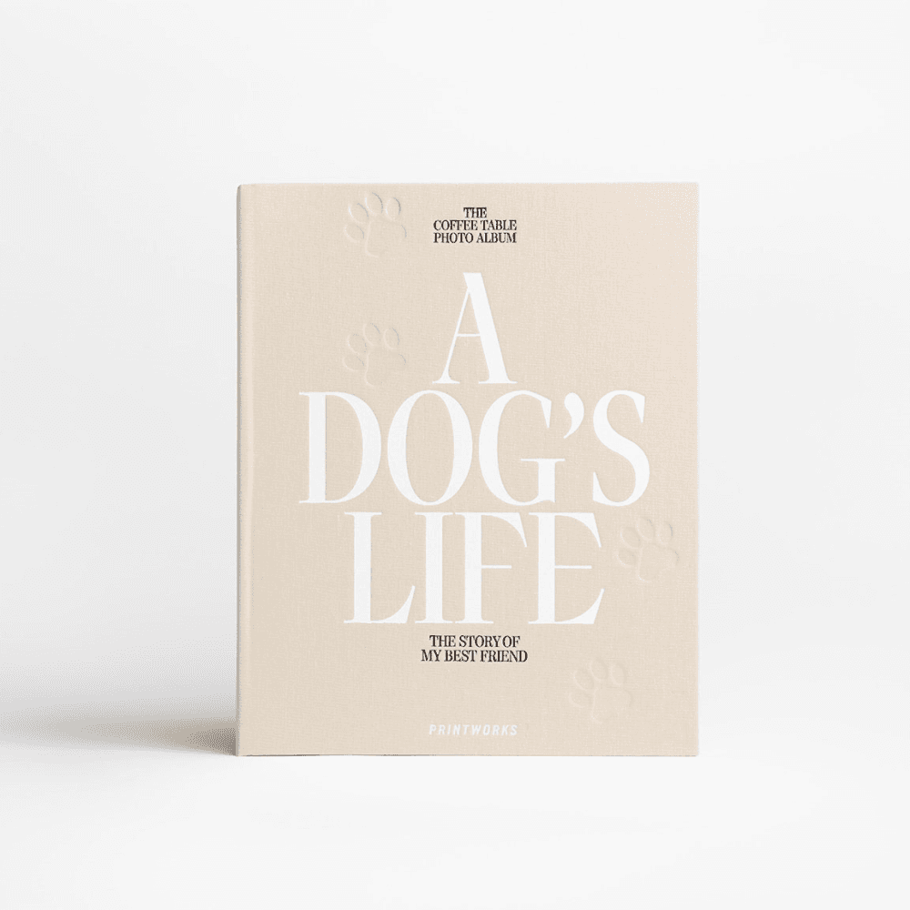 A Dog's Life Dog Photo Album, Beige