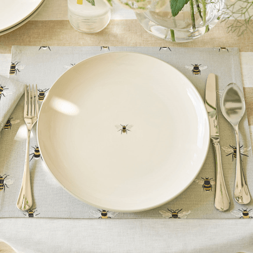 Image showing the Bees Dinner Plate, Natural product.