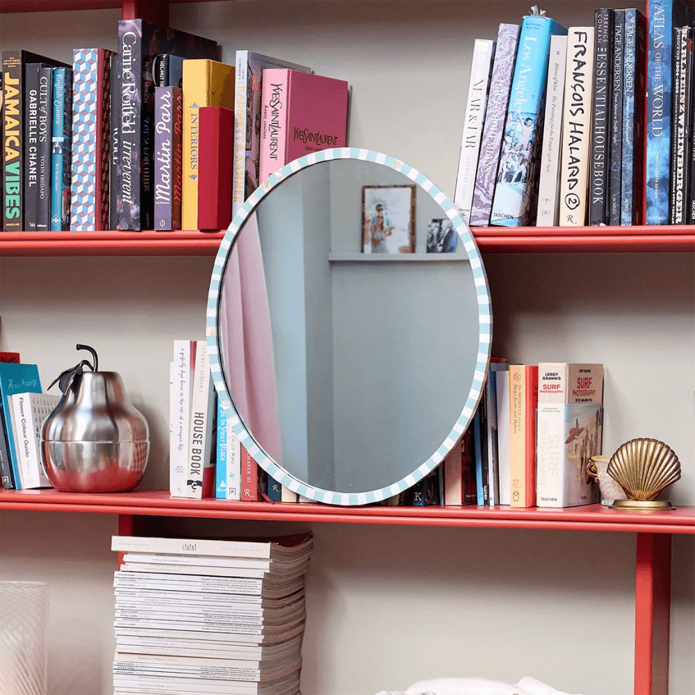 Oval Pearl Mirror