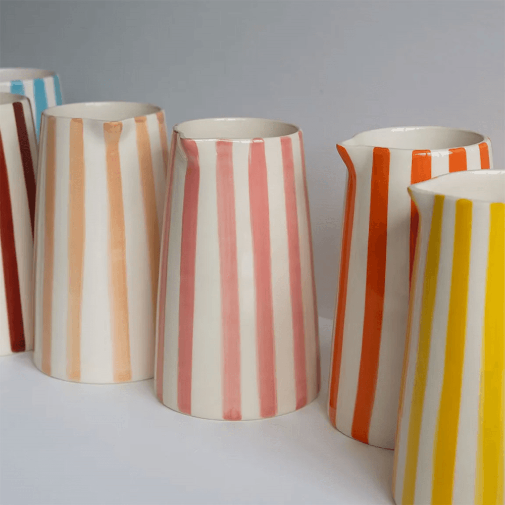 Candy Stripe Pitcher