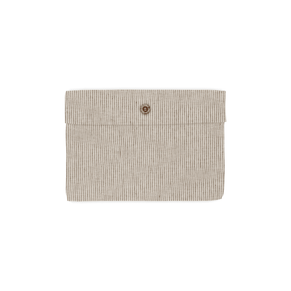 Borba Pair of Hemp & Cotton Pillowcases, Espresso