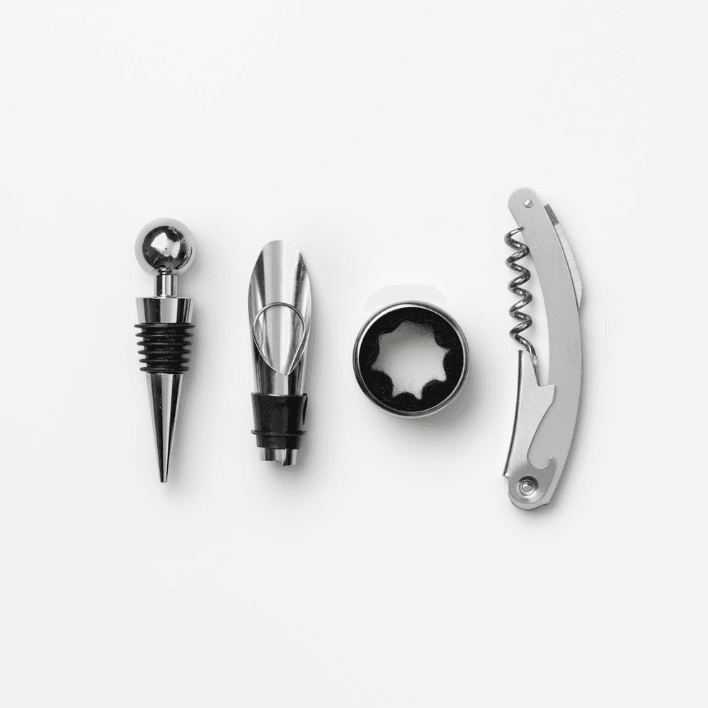 The Essentials Wine Tools, Green/Pink