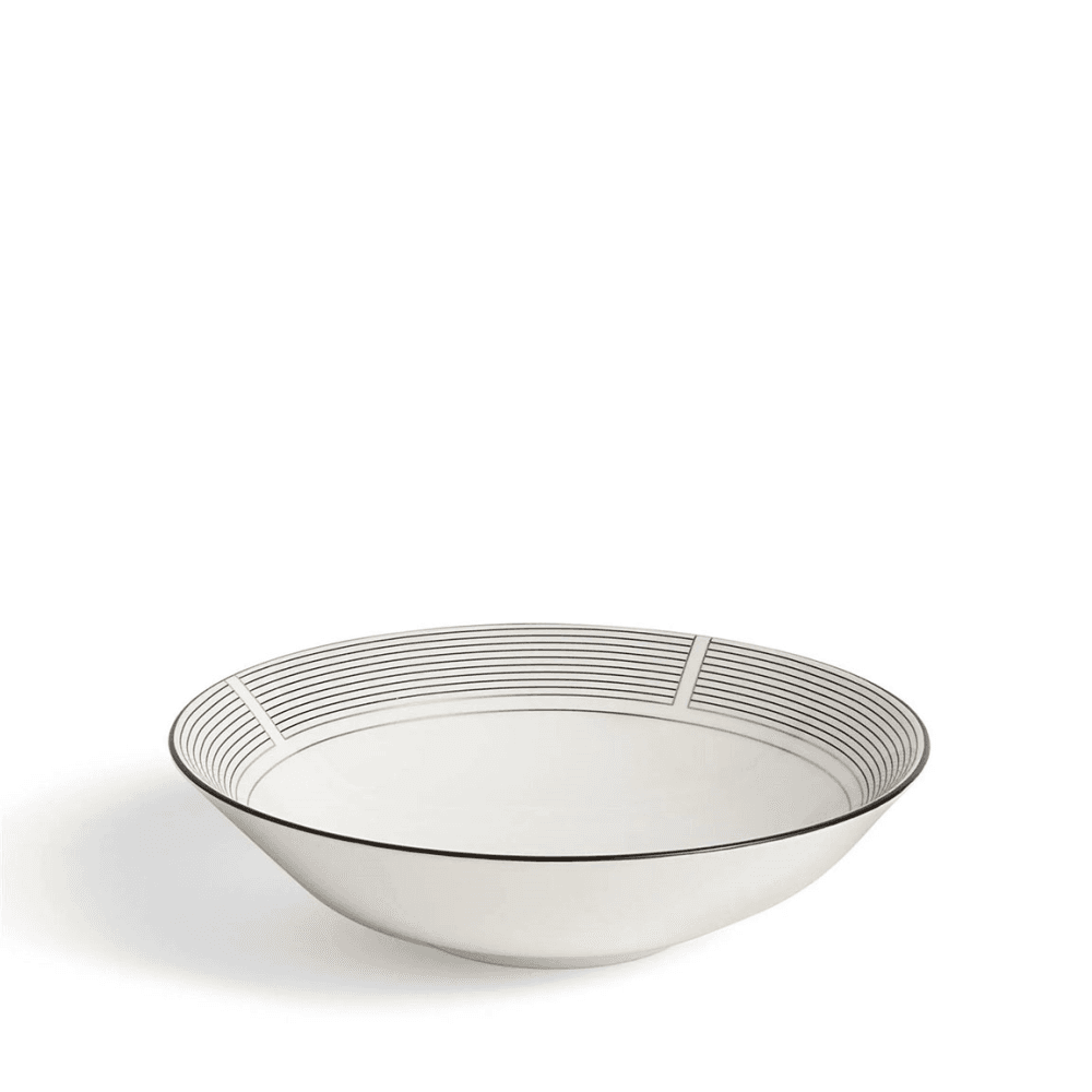 Luxe Graphite Soup/Noodle Bowl, Black & White