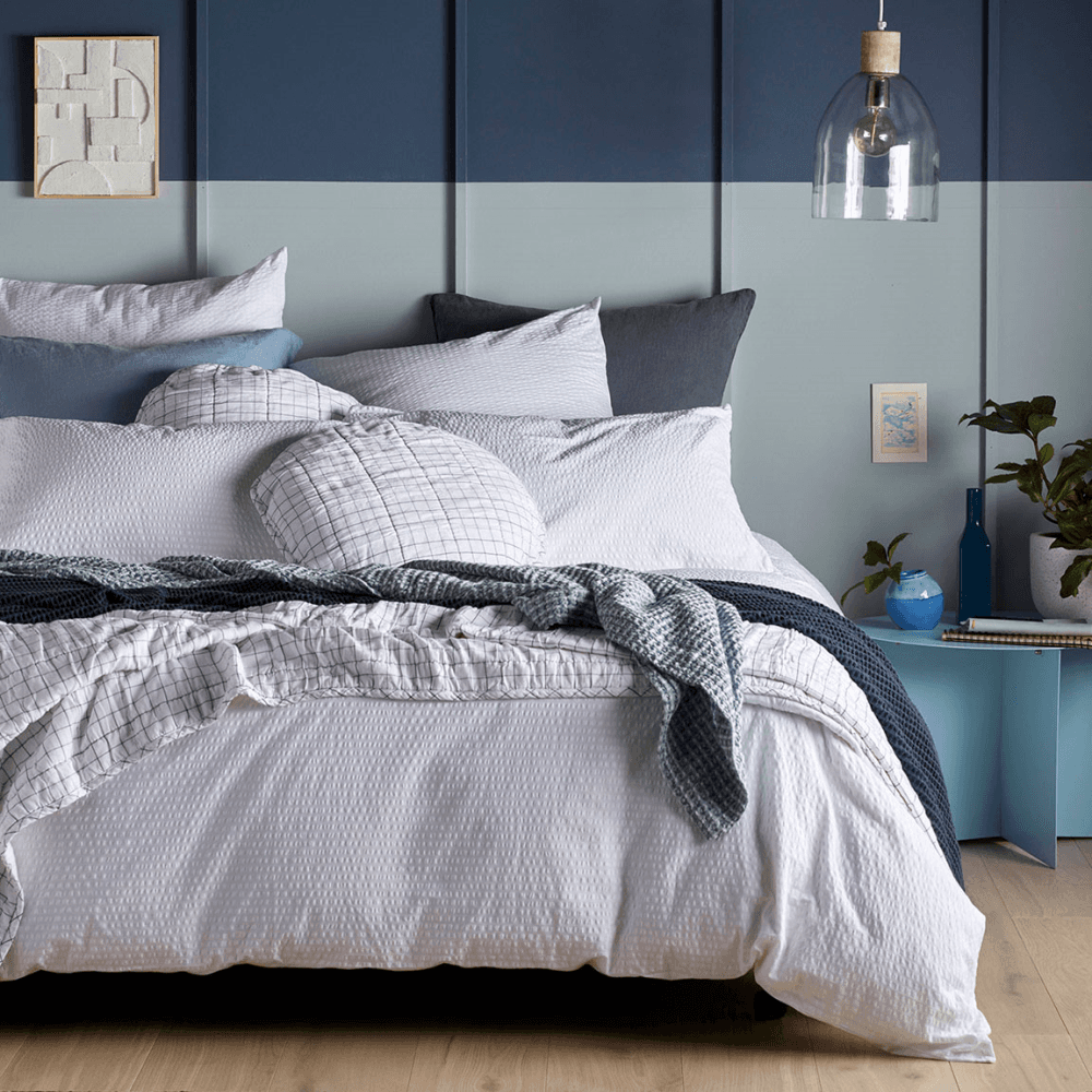 Seersucker 100% Cotton Duvet Cover