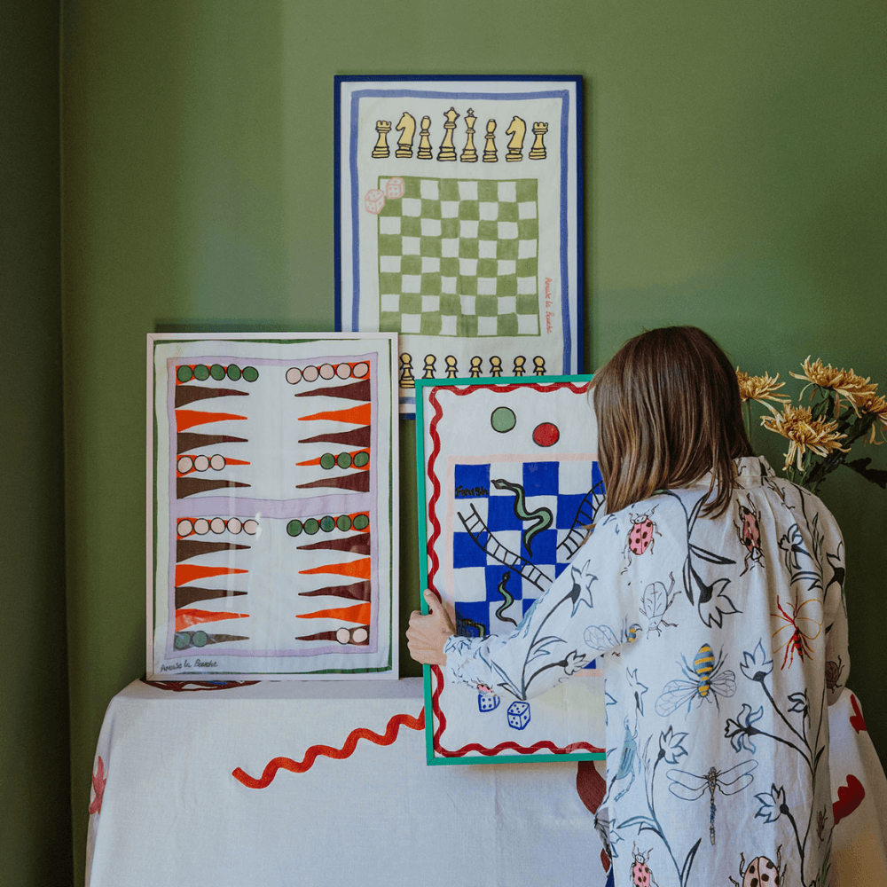 Tea Towel, Verde Chess