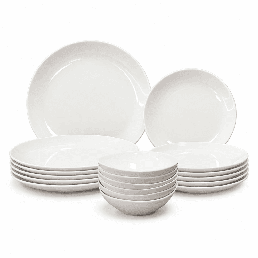 Orientix Orientix 18 Piece Bone China Dinner Set, White