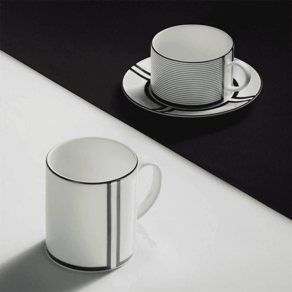 Luxe Graphite Mug V2, Black & White