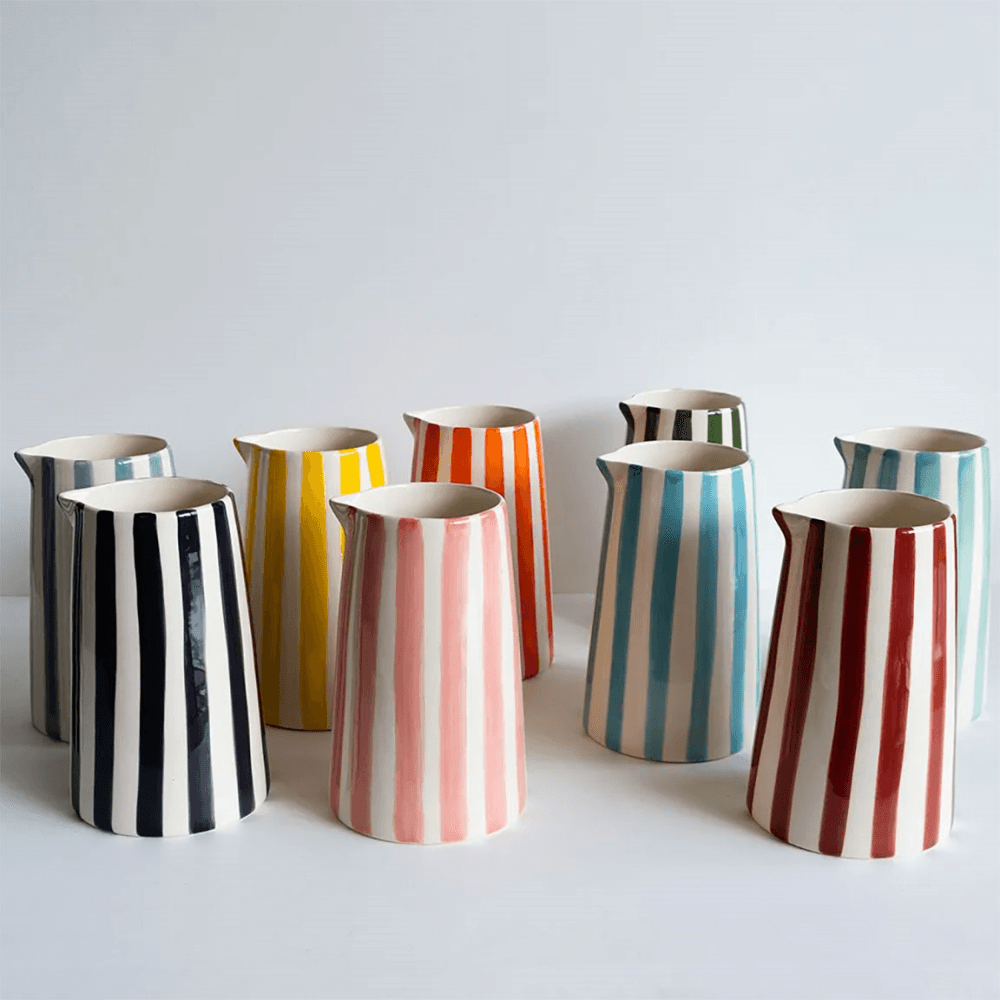 Candy Stripe Pitcher