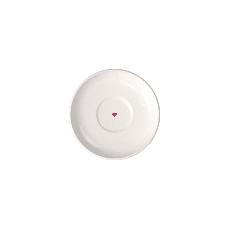 With Love Espresso Cup Saucer, White & Rose