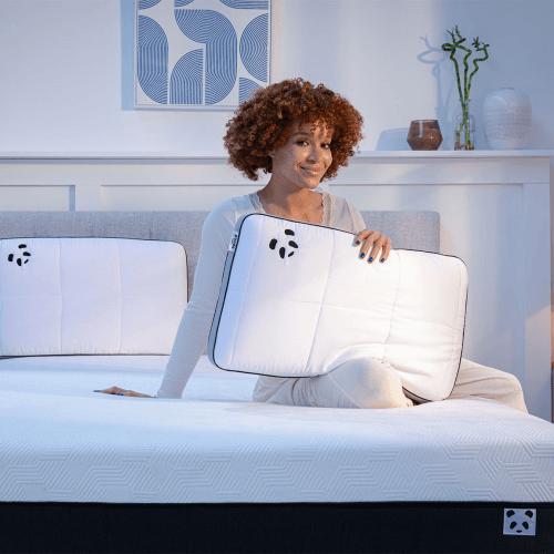 Image showing the Hybrid Bamboo Pillow, White product.