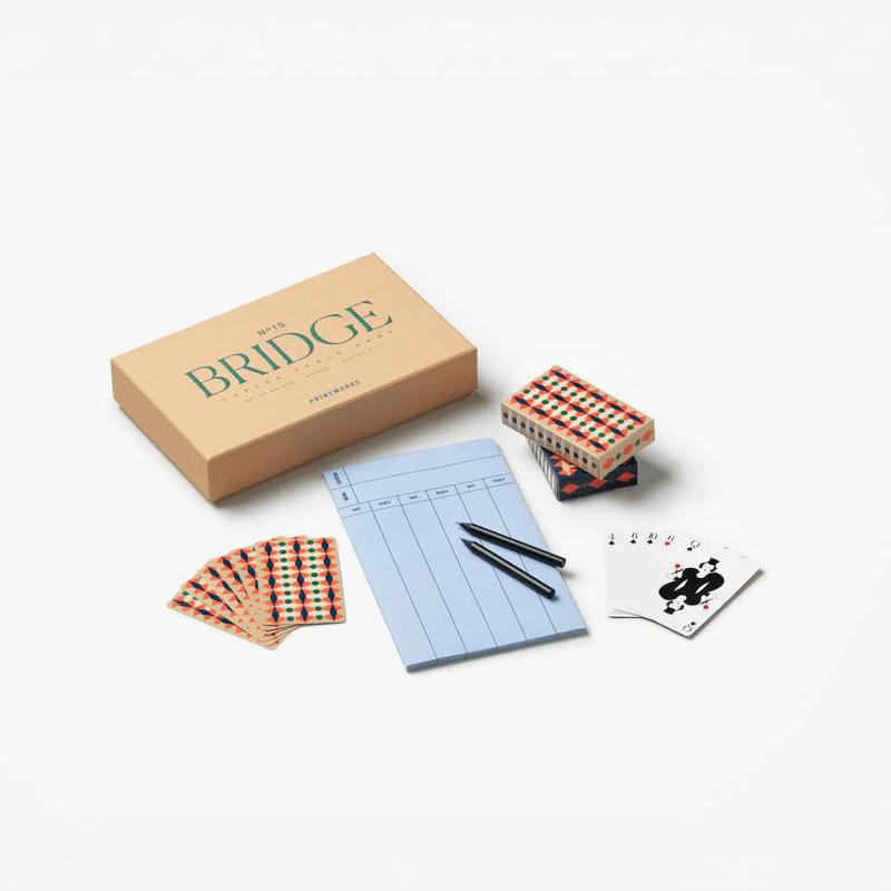Classic Bridge Set, Orange Multi