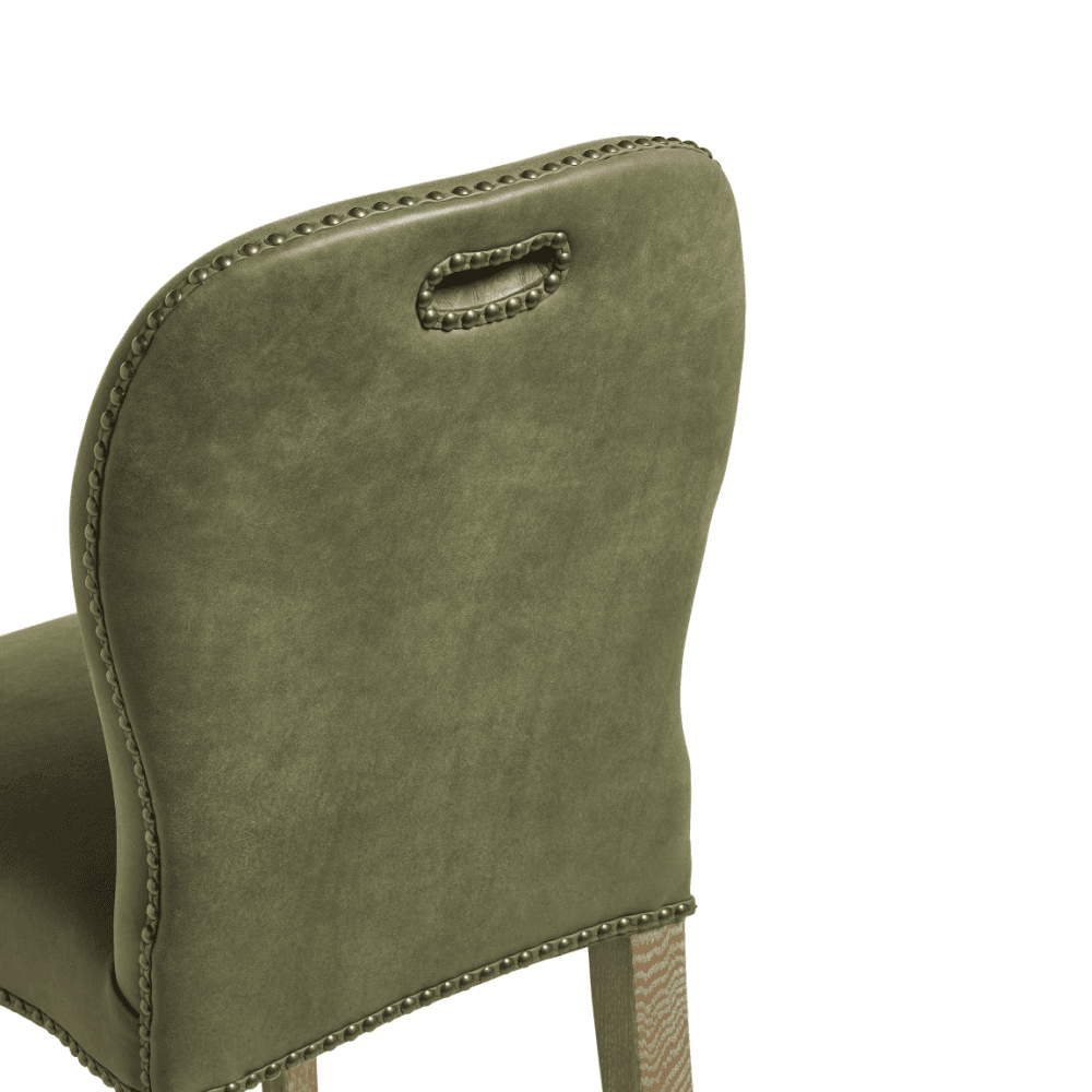 Stafford Leather Dining Chair, Spruce