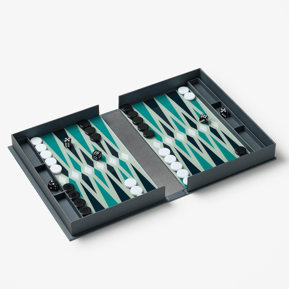 Classic Backgammon, Steel Blue