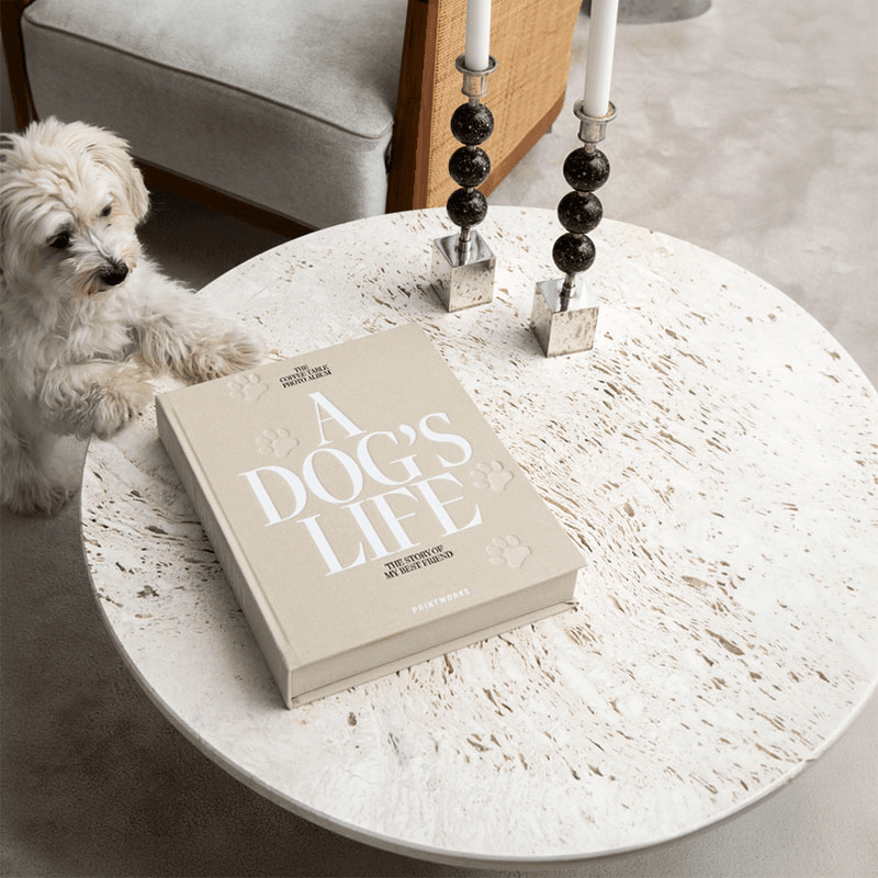 A Dog's Life Dog Photo Album, Beige