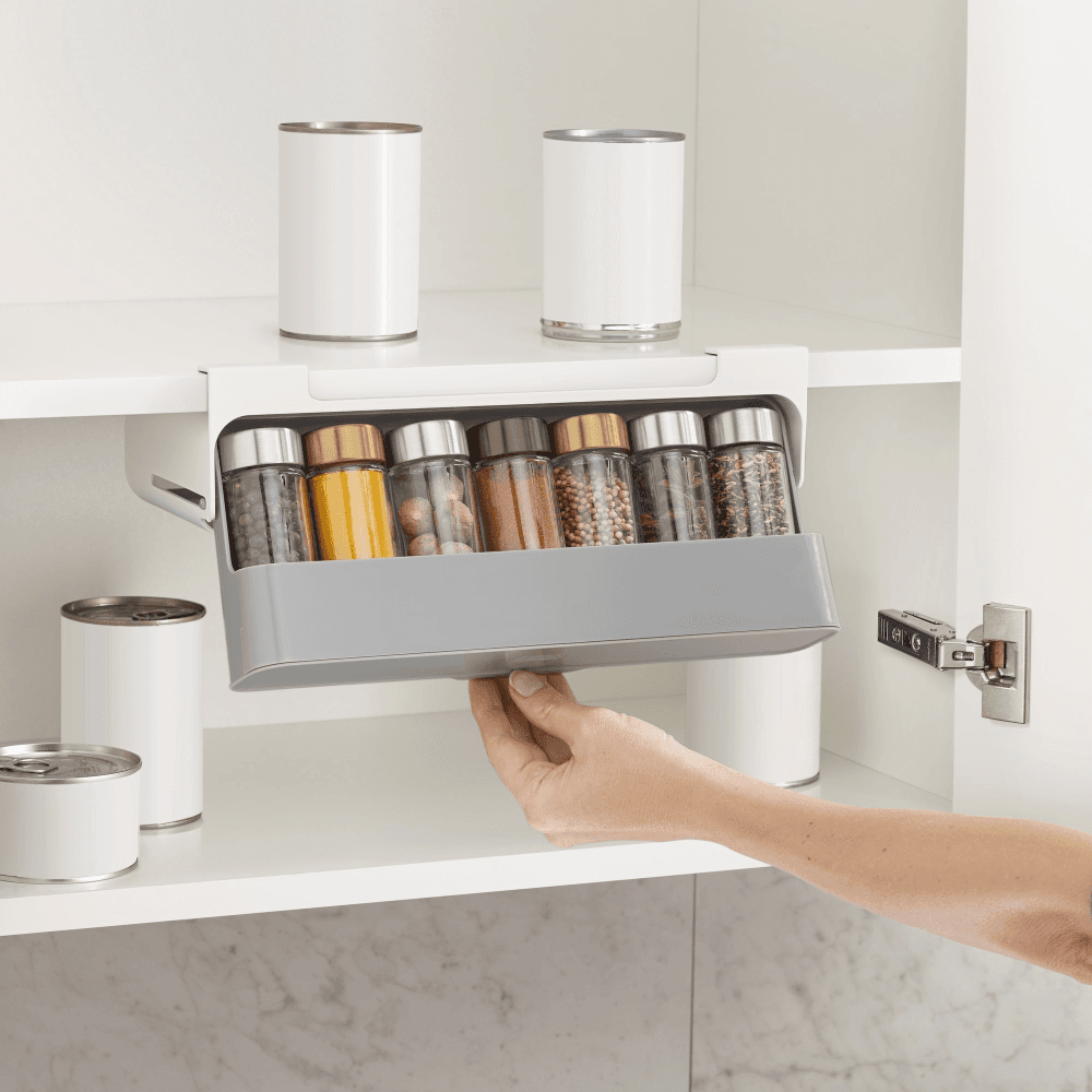 CupboardStore Spice rack, Dark Grey/ Grey