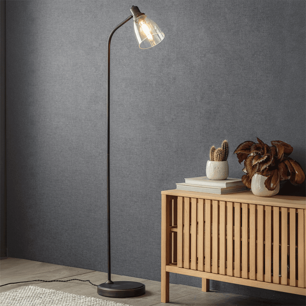 Hoxton Dome Floor Lamp, Antique Bronze