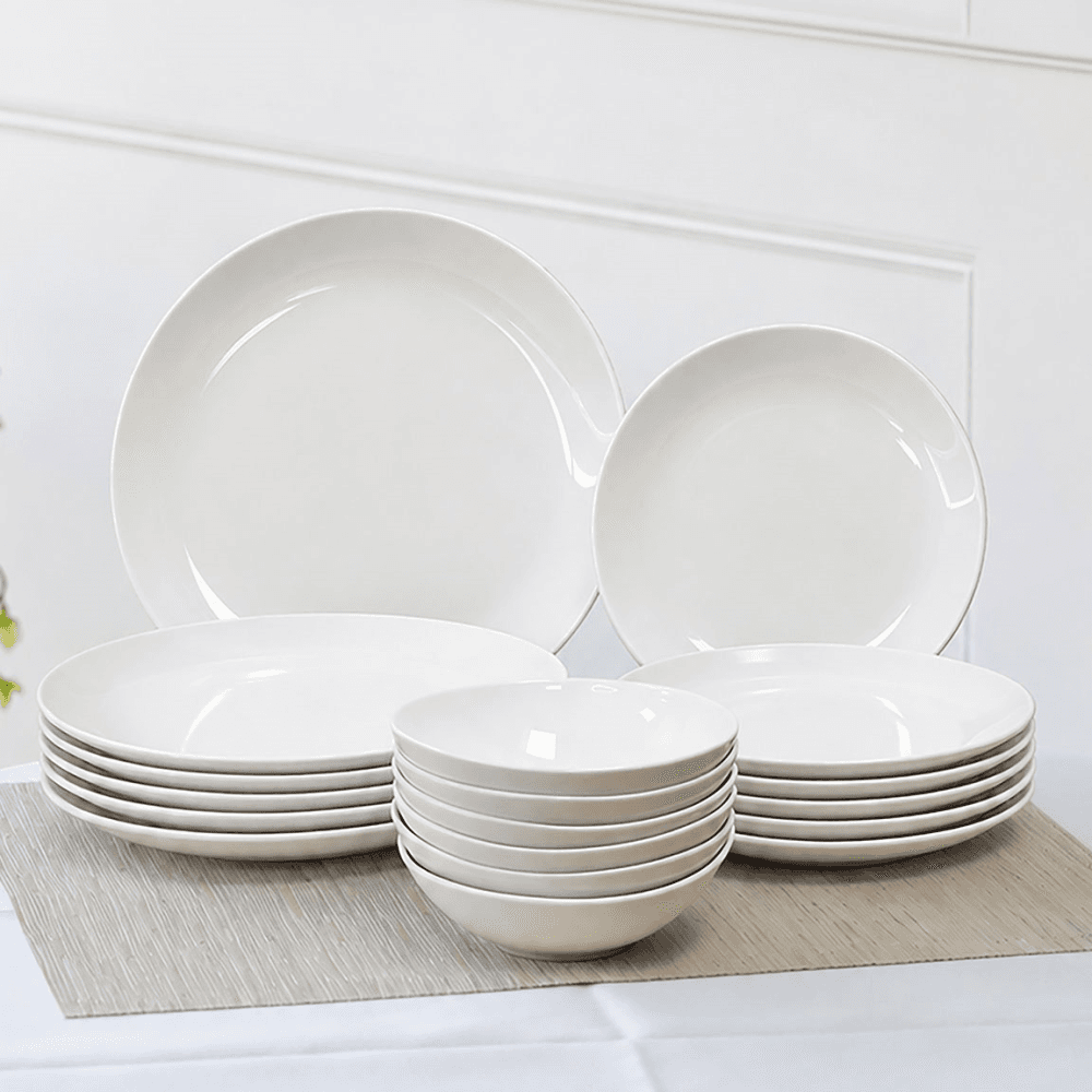 Orientix Orientix 18 Piece Bone China Dinner Set, White
