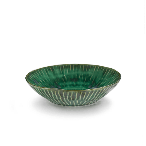 Image showing the Verde Lanza by Pascale Naessen Set of 2 Pasta Plates, Green product.