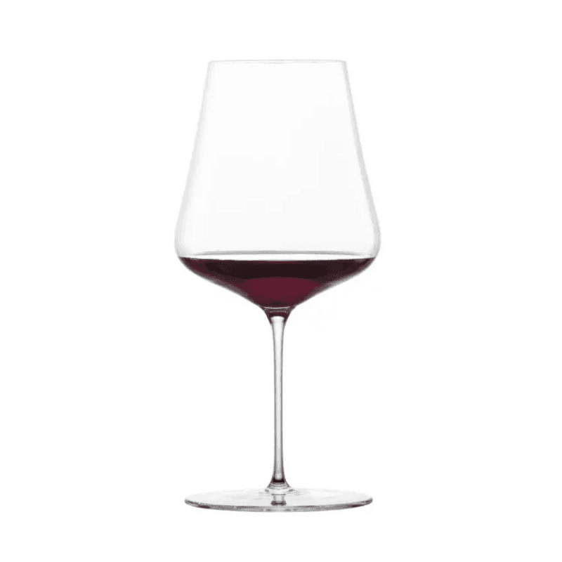 Duo Burgundy Red Wine Glass, Clear