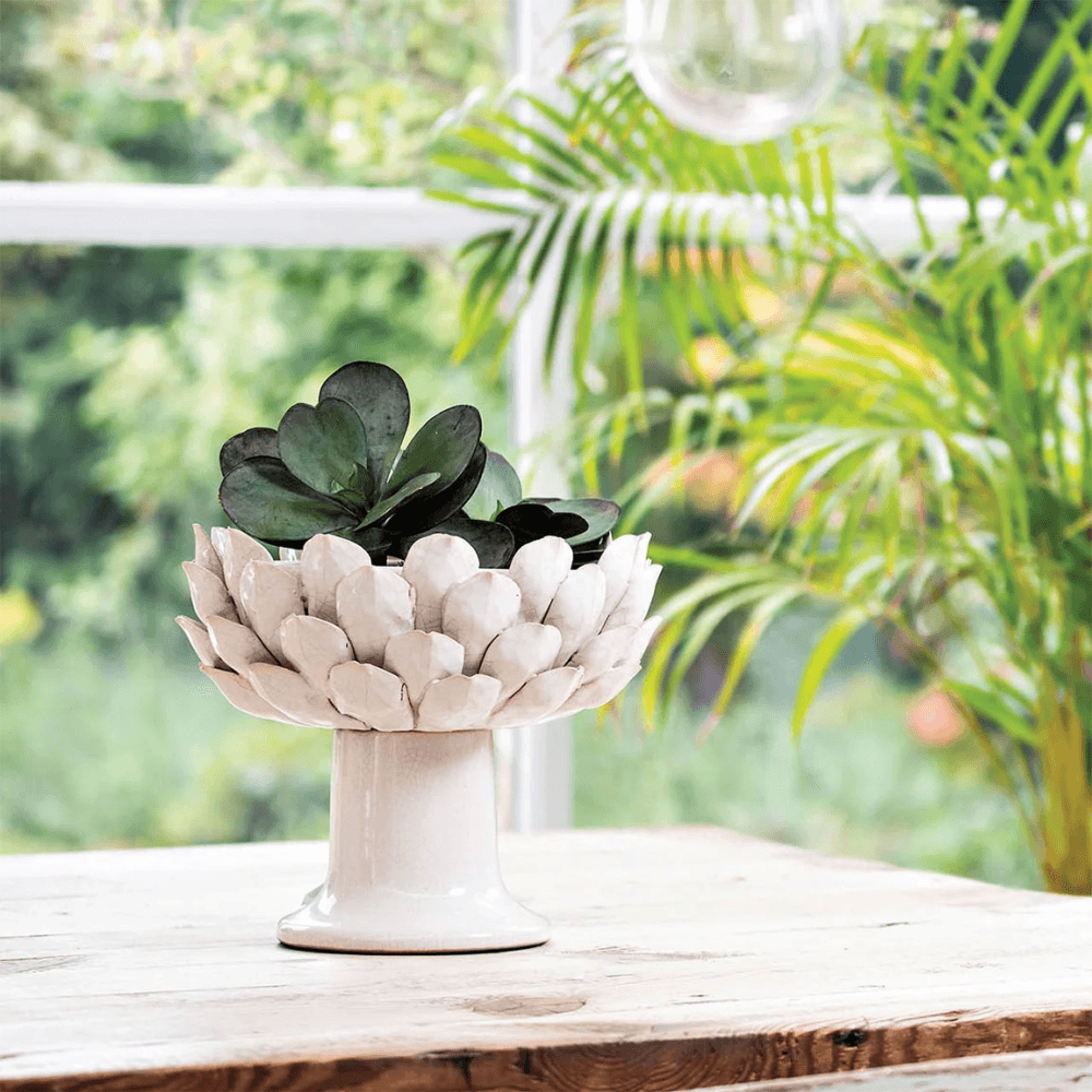 Birkdale Decorative Artichoke Bowl, White