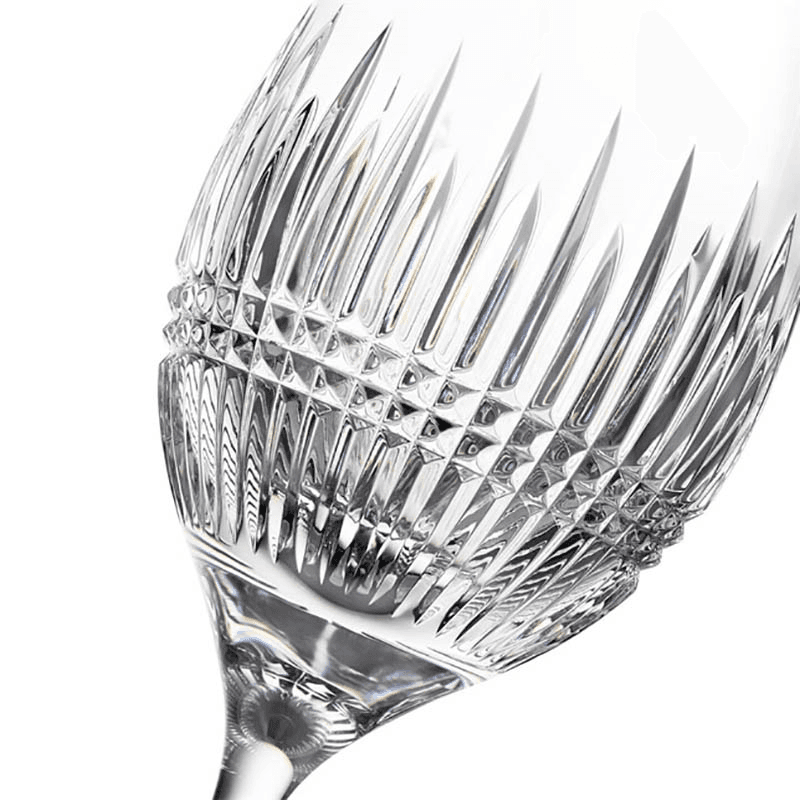 Lismore Diamond Essence Set of 2 White Wine Glasses, Clear