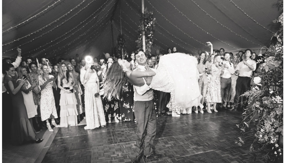 Charlie and Daisy performing their first dance. 