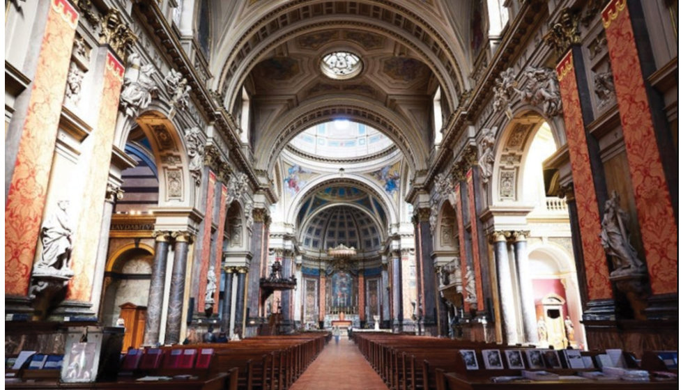 The stunning interiors of the Brompton Oratory.