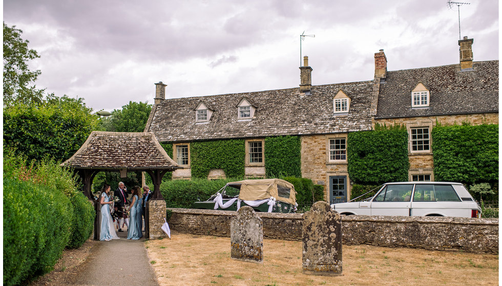 The pretty Cotswolds village, Kingham, where Sam and Jo got married