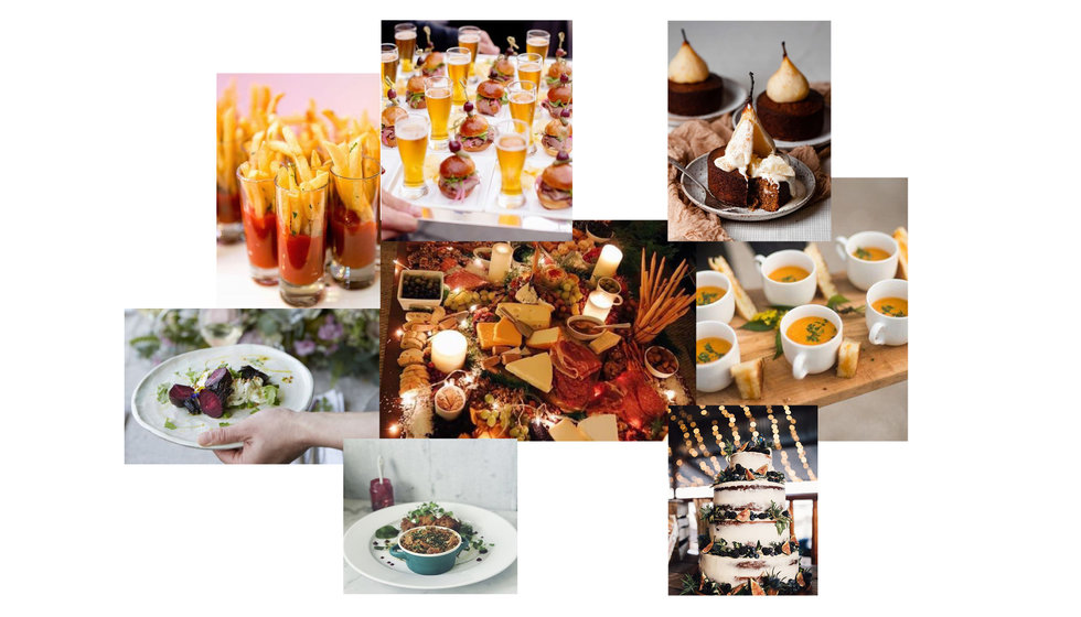 A moodboard of food which would work for Autumn.
